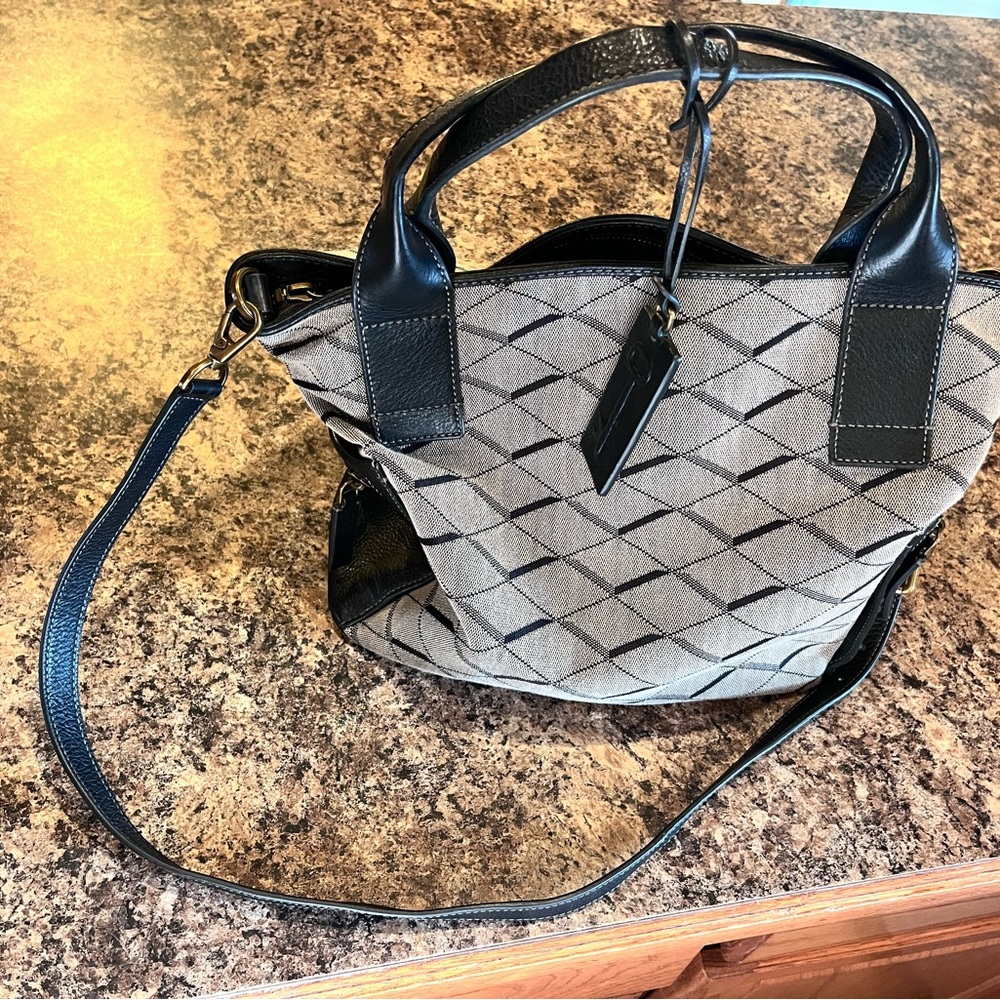 Fossil Black and Gray Bag
